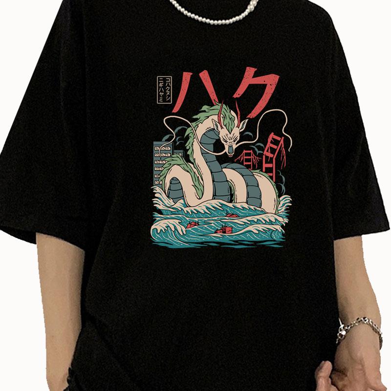 Summer Unisex Anime Totoro Studio Ghibli T Shirt Women Harajuku T Shirt Fashion Anime T-shirt Funny Cartoon T Shirts Top Female Tees