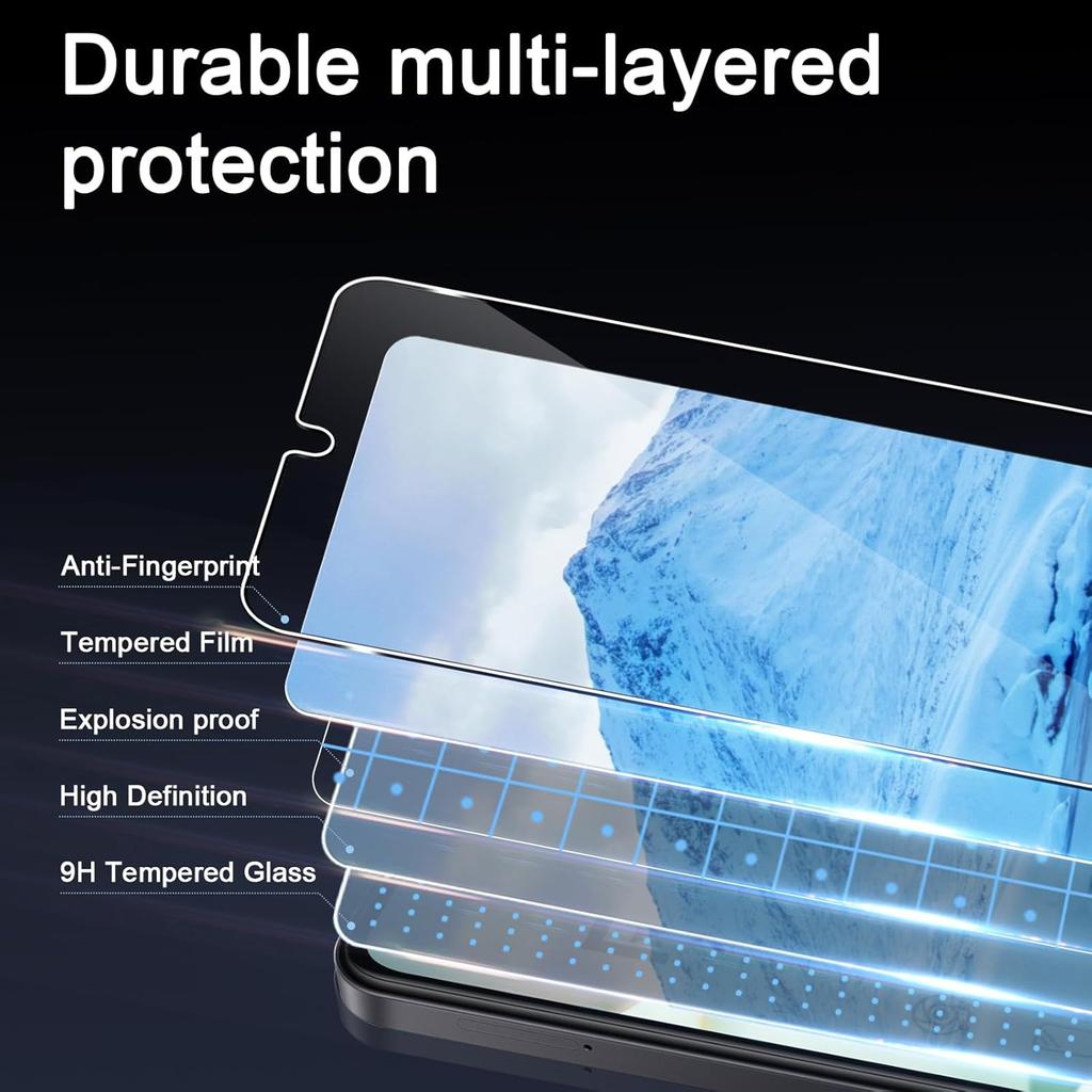 6 PEÇAS [3+3] Vidro Temperado Cola Total Vidro Temperado+ Película para Lente da Câmera Para Redmi A5 Protetor de Tela Para Xiaomi Redmi A5 HD Película Protetora para Lente de Telefone