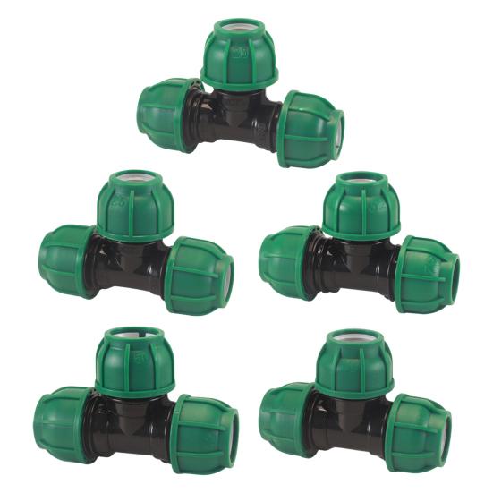 3-way Pipe Fittings Hose Connector Rustproof Corrosion Resistant Leakproof Universal Heavy-Duty Garden Hose Connector