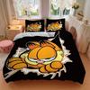 3pcs Garfield Cartoon Character Bedding Set, Including 1 Quilt Cover and 2 Pillow Shams,Soft and Comfortable Home Bedroom.F011