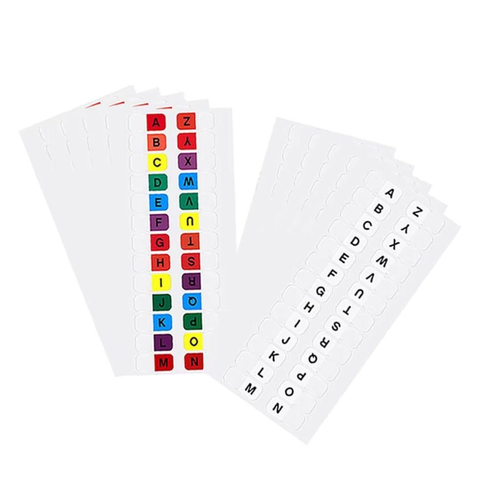 Small Strips Alphabet Page Markers Waterproof Page Marker Sticky Flags Books