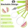 Doppelköpfiger Fruchtkugelausstecher 4-in-1 Cantaloupe Fruchtlöffel Kreativität Fruchtschneider Für Küche