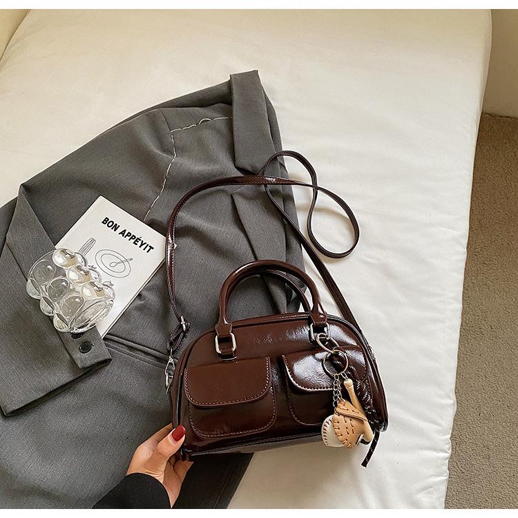 High-value handbag bag women's autumn new fashionable simple shoulder oblique span bag