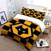 "Yellow Black Wolf Pattern Set" Bedding Duvet Cover Set Duvet Cover Pillowcases  (1 * Duvet Cover 2 * Pillowcases, Without Duvet Insert)
