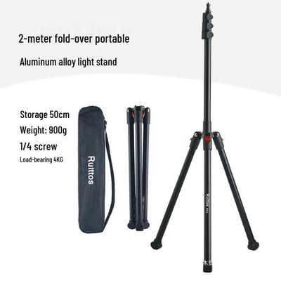 Portable Foldable Tripod Light Stand for Photography and Streaming