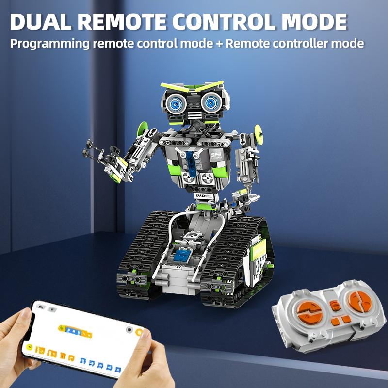 Programmable Remote Control Robot Children Toy Building Blocks Educational Assembly Puzzle Toys For Boys Kids Birthday Gifts
