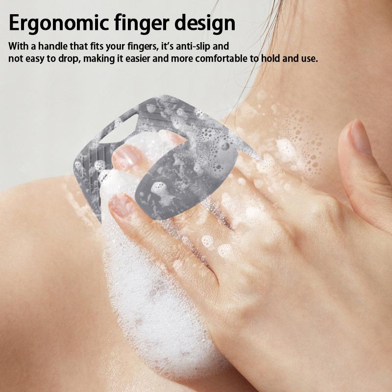 Exfoliační tělový kartáč Čisticí kartáč na záda S dírou na zavěšení Silikonový kartáč