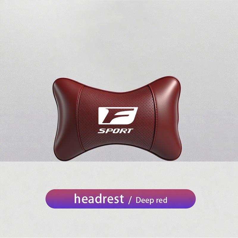 lexus Car Seat Headrest Auto Logo Neck Pillow Accessories For Lexus F SPORT ES RX NX LS UX LM LX GX LC RZ IS CT GS RC HS SC LBX