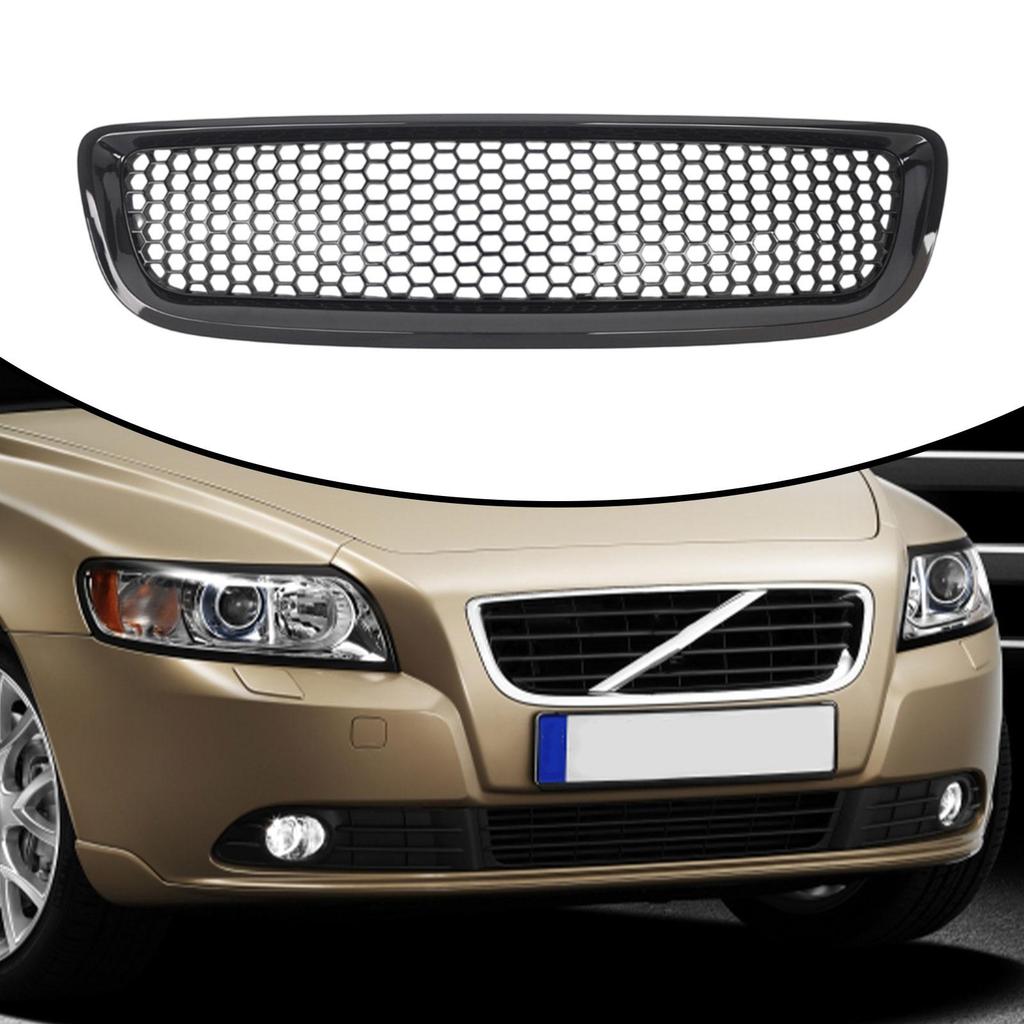 Front Mesh Grille Grill Auto Accessory Sleek 30744915 for Volvo S40 V50