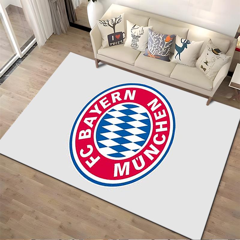 FC Bayern Munich Logo Rug Design Non-slip rug suitable for living room and bedroom sofas.
