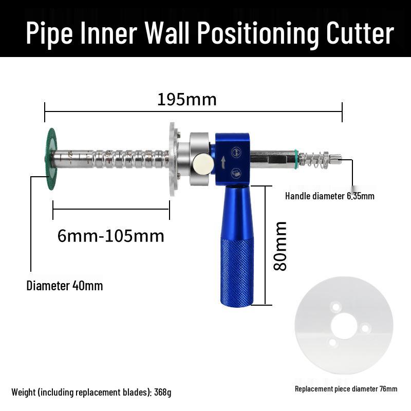 Adjustable Connector for Cutting Pipe Inner Walls in Tight Spaces, Mini Saw Blade Tool