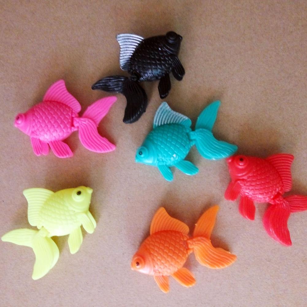 Umělé rybky Opakovaně použitelné Simulace Plastové Roztomilé Zlaté rybky Akvárium Dekorace Ozdoby ( Náhodná barva )