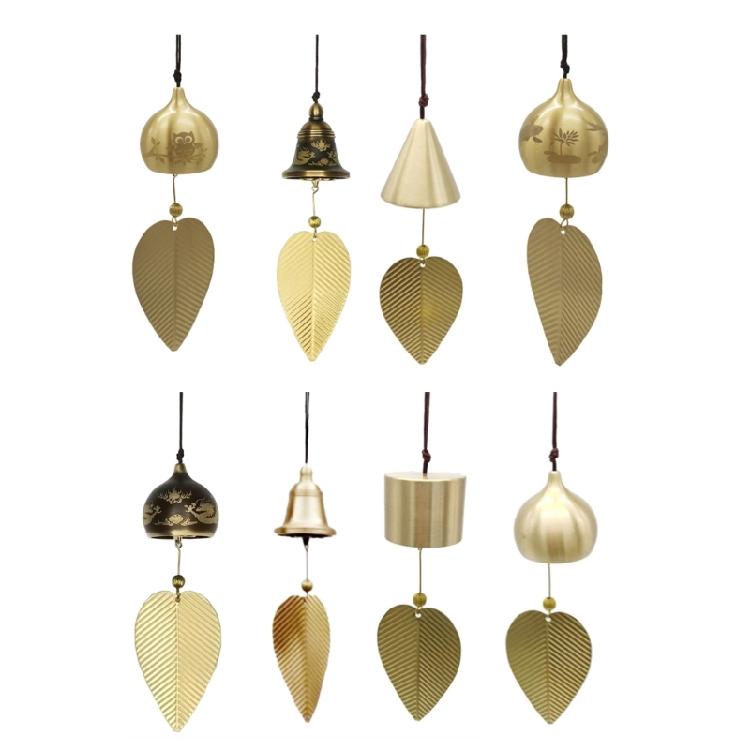 Kreatywne Dzwonki Wiatrowe Liście Dzwonki dla Ogrodu Podwórka Werandy Dekoracje Ogrodowe Zewnętrzne