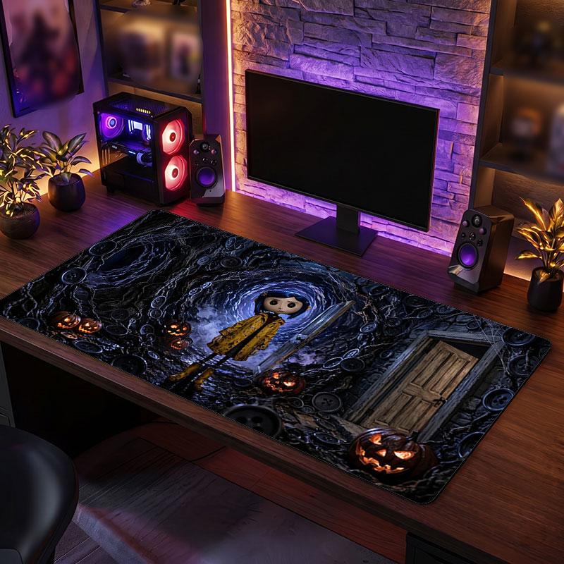 Big Mouse PadCoraline Other Mother Extended Soft Desk Mat Gaming Office Computer Table Decor Mat