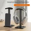 Over-Ear Headphone Stand for Home Desk Storage, Metal Support Post with Wide Top Pad and Flat Base for Office Study and Gaming Areas