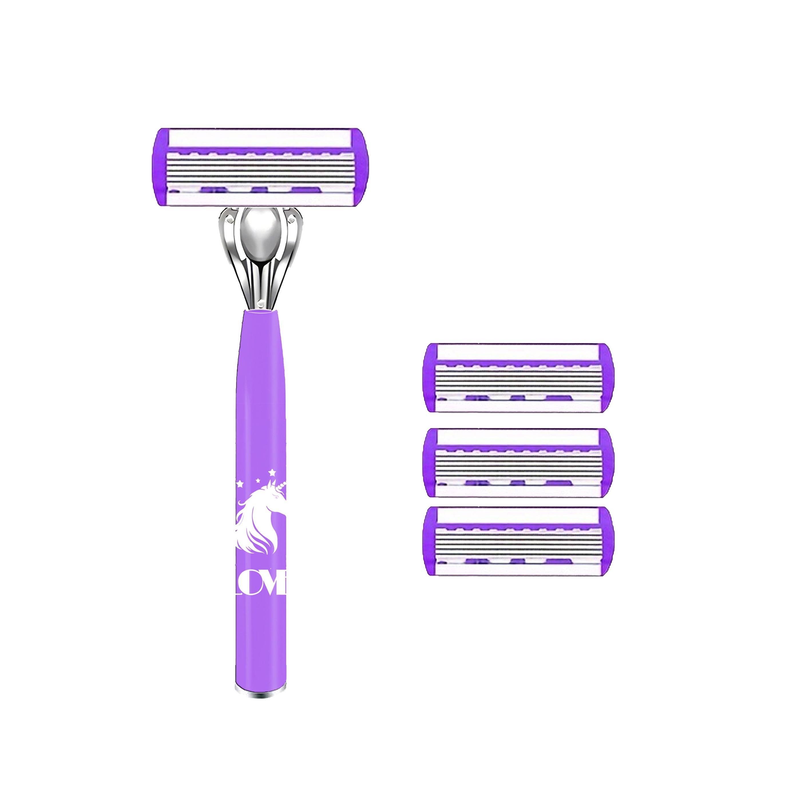 

6-слойная бритва из нержавеющей стали, классическое мужское лезвие, съемная и многоразовая бритва