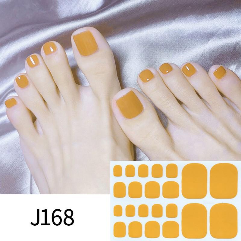 Solid-color Toenail Stickers, Macarons, Full-toe Toenail Stickers, Mixed Nail Plates, Starry Nail Art
