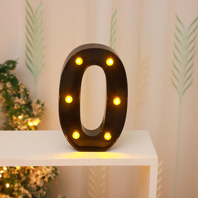 Cross-border Hot-Selling Black LED Letter Lamp for Proposal, Festival Decoration, and Ambiance Arrangement