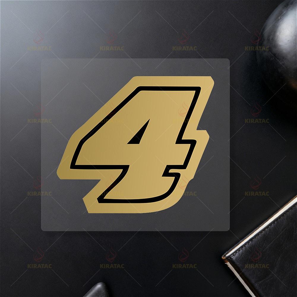 1pc Gold Motocycle Number Stickers Waterproof for Motobike Fuel Tank Fairing Helmet Car Windows Door Scooter Body Vinyl Decals