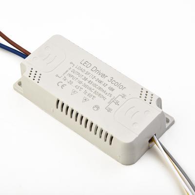 Adaptateur LED Driver 3 couleurs Pour Éclairage LED Transformateur non isolant AC165-265V 8-24W 20-40W 30-50W 40-60W 50-70W LED Driver