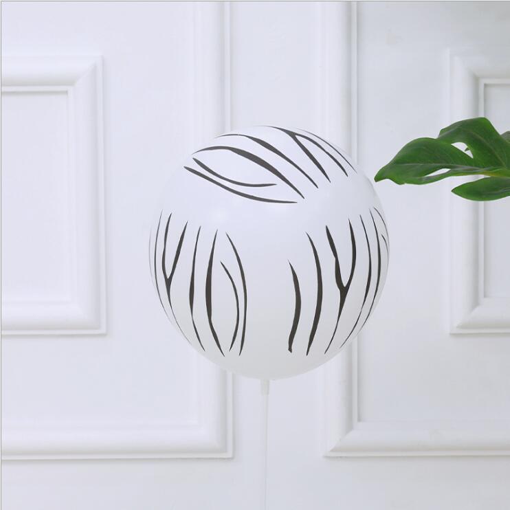 12-inch Leopard Print and Dog Paw Latex Balloons - Thickened Jungle Party Decorations