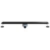 2 in 1 Shower Drain with 360 degrees  Siphon Black 90 cm Stainless Steel 304