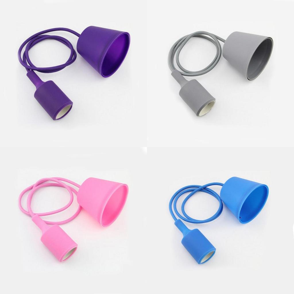 Silicone Pendant Light Socket With Control For Vintage Chandelier Decor