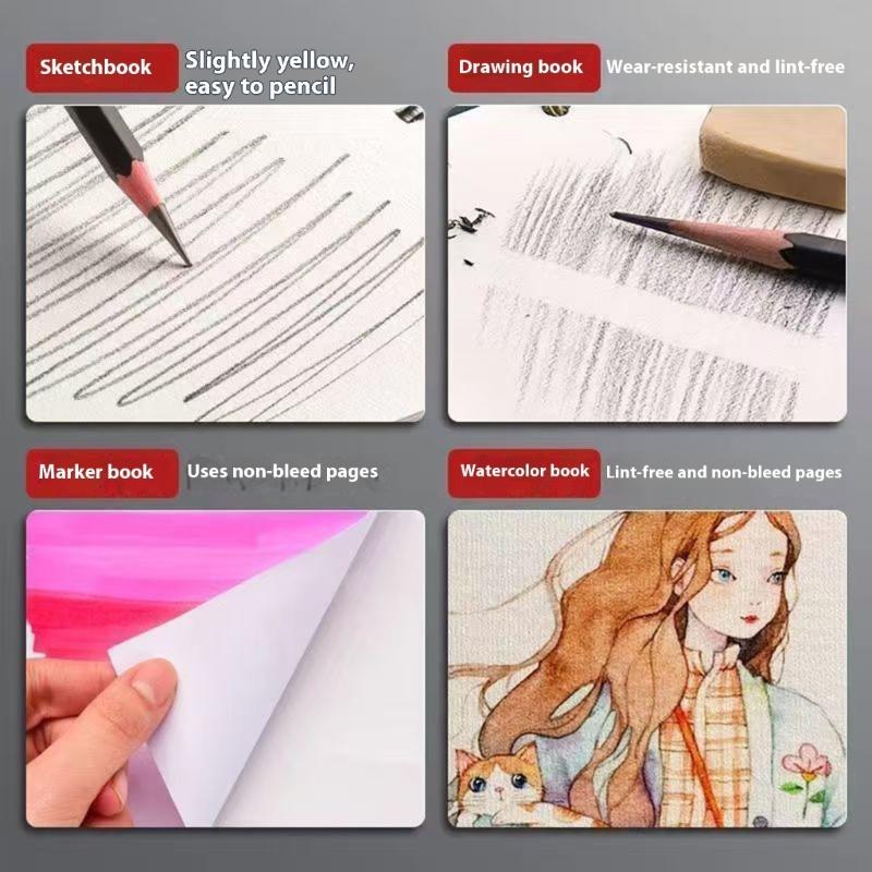 Heavyweights Art Paper Sketchbook 60 Pages Spirals Binding Artist Grade AcidFree Sheets