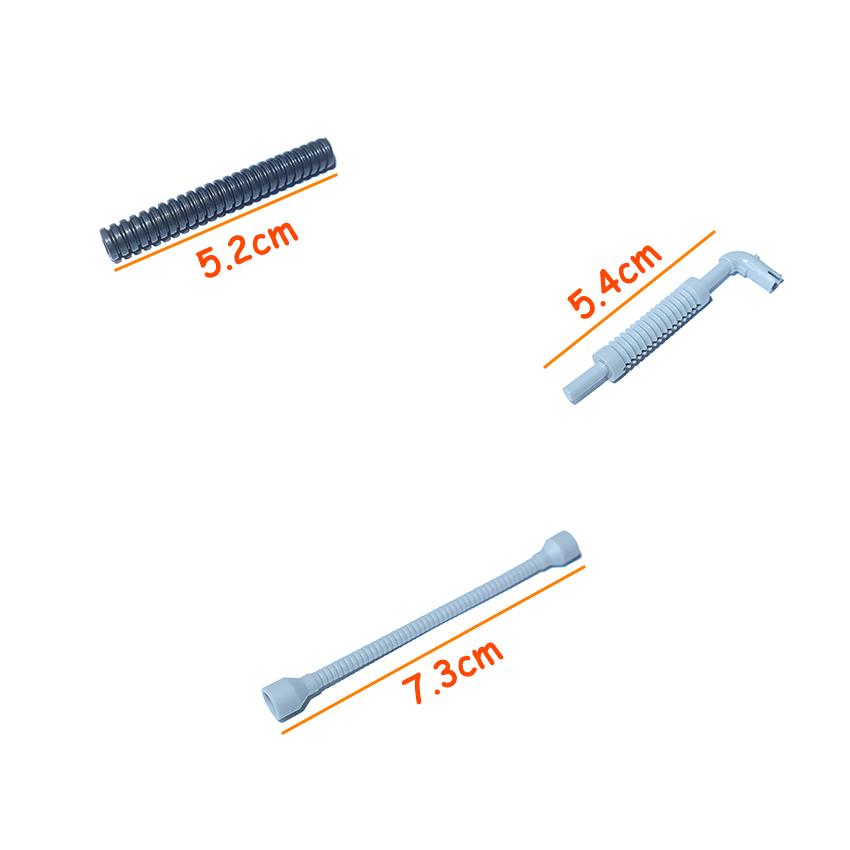 6L 8.5L Two Section Corrugated Hose With Knot Exhaust Pipe Technical Parts MOC Building Block 6211 71944 14682 73590