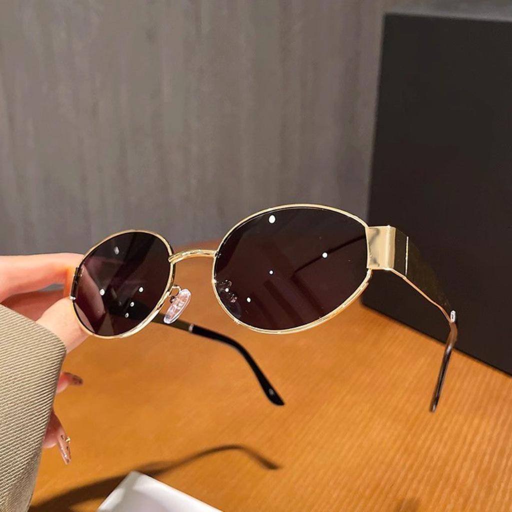 New Small Metal Frame Men Sunglasses Women Vintage Designer Sun Glasses Fashion Women Anti Glare Eyewear Uv400 Shades Glasses