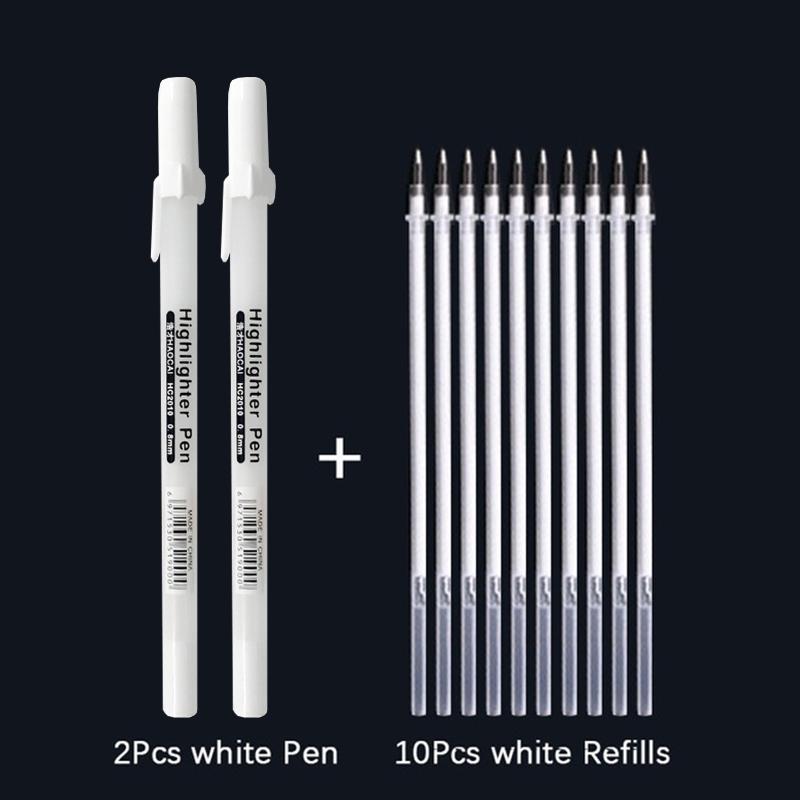 0.8mm Paint Marker Permanent Marker Graffiti Metalic Marker Pens Gold Silver White Pen Writting Drawing Art Supplies