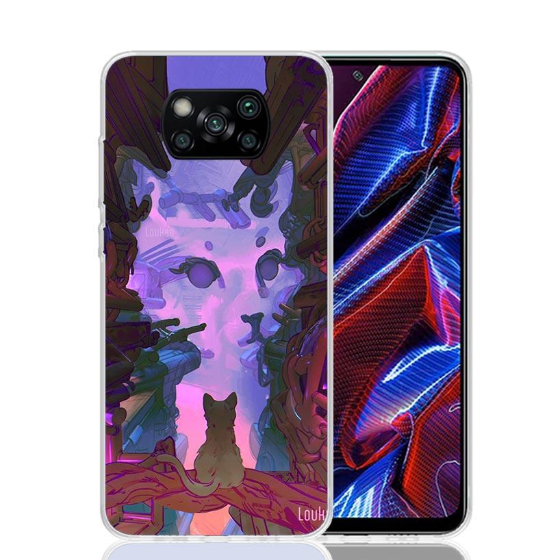 Stray Cat Game Phone Case For Xiaomi Poco X7 X6 X5 Pro F7 Ultra Redmi 15C 15 13 13C 12 12C 10 10A 10C 9 9A 9C 9T Cover Poco X7 X