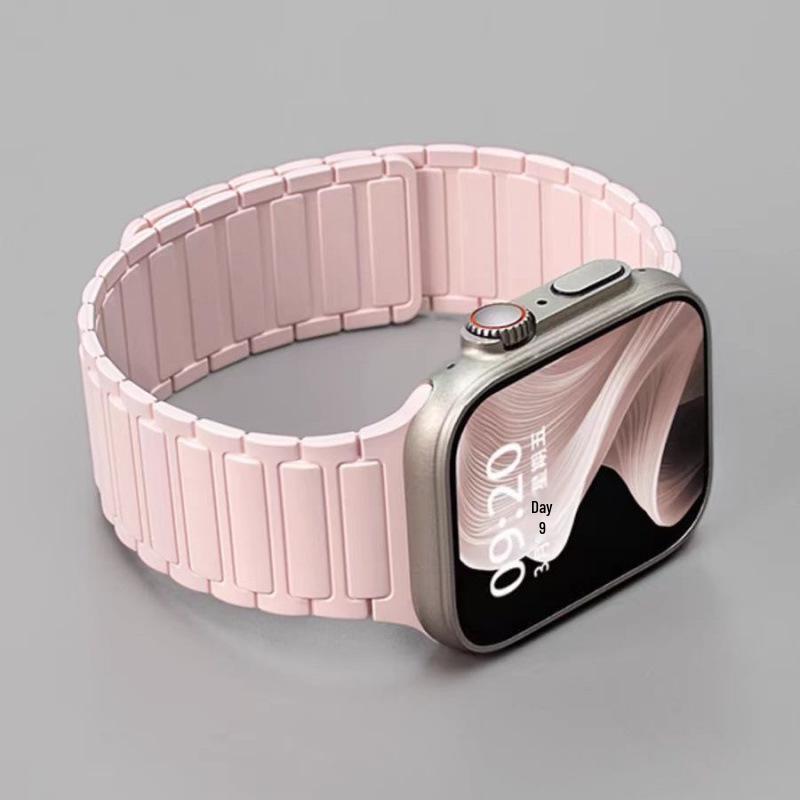 Zhang Jingyi Magnetisches Silikonarmband für Apple Watch S9/8/iWatch10 Ultra