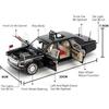 1:24 Scale HONGQI E-HS9 Toy Car Models Alloy Diecast 70TH Anniversary Vehicles Sound Light Doors Opened Pull Back for Kids Gifts