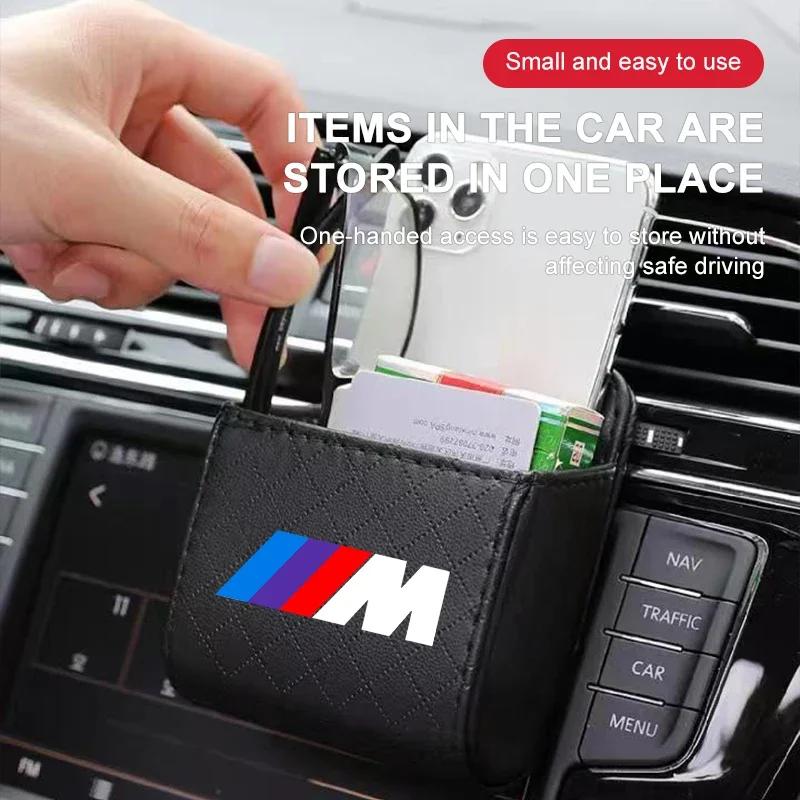 X6 X7 Car Storage Bag Car Organizer Air Vent Car Styling Dashboard Hanging Box Phone For BMW i8 Z4 Z8 X1 X2 X3 X5 X4 X6 X7 G30 G