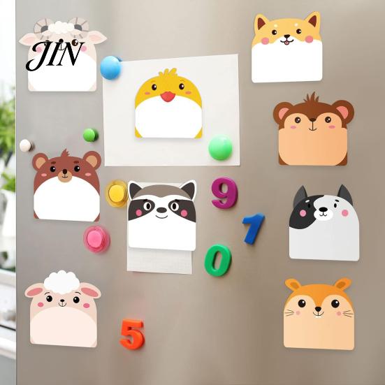 Paper Memo Pads 12Pcs/Set Cartoon Animal Self-Stick Note, 30 Sheets/Pad Self-adhesive Note Pad, Cat Pattern Notes Super Sticking Power Post
