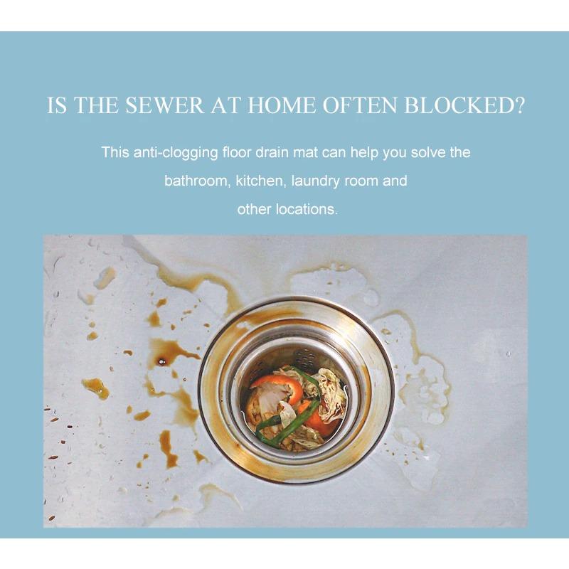 Haarfilter Waschbecken Anti-Blockier-Saugnapf AbflussabdeckungBadewanne Dusche Bodenablaufstopfen Silikon Küche Deodorant Stecker Badezimmerzubehör