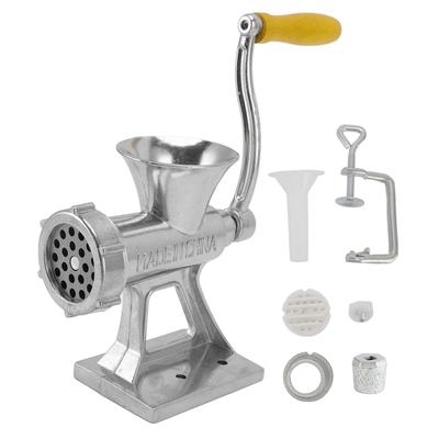 Manual Meat Grinder Silver Simple Operation Small Meat Mincer with Handle for Home Kitchen