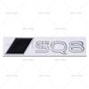 New 3D S8 Q8 SQ8 Adhesive Metal Alloy Emblem Car Body Rear Trunk Badge Auto Accessory For  Audi S8 Q8 SQ8