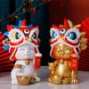 Forbidden City Lion Dance Resin Home Decor, Store Opening Gifts, Practical And Wealth, Cultural A