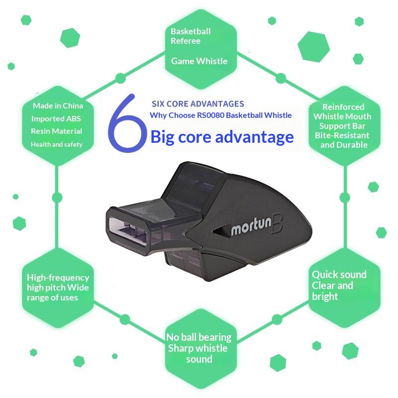 Professional Basketball/Football Referee Whistle With Lanyard Finger Clip For Sports Equipment For Coaches And Referees