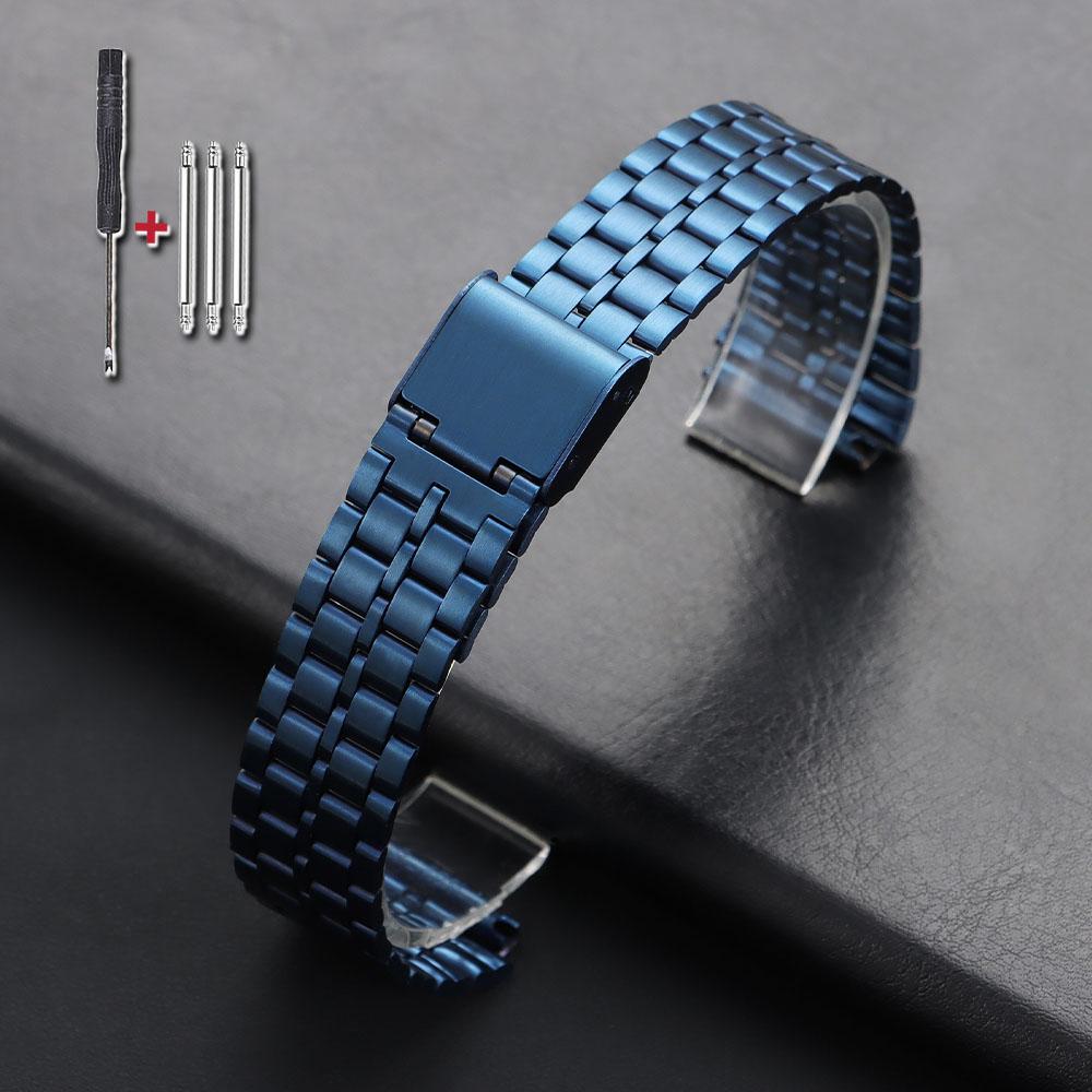 Stainless Steel Strap 18mm for Casio Watchband for F91W F84 F105 F108 A158 A168 AE1200/1300 B650 AQ230 Metal Ultra-thin Bracelet
