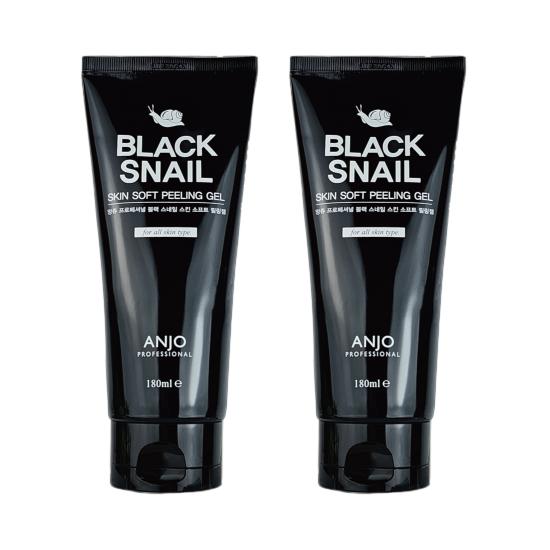 ANJO Black Snail Skin Soft Peeling Gel 180ml (3 Options)