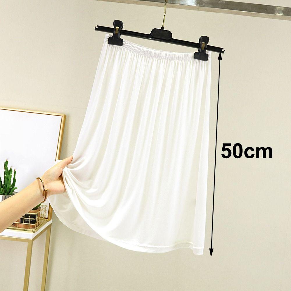 High Waist Underskirt Anti-glare Innerwear Short Skirt Fashion Half Length Skirt for Women