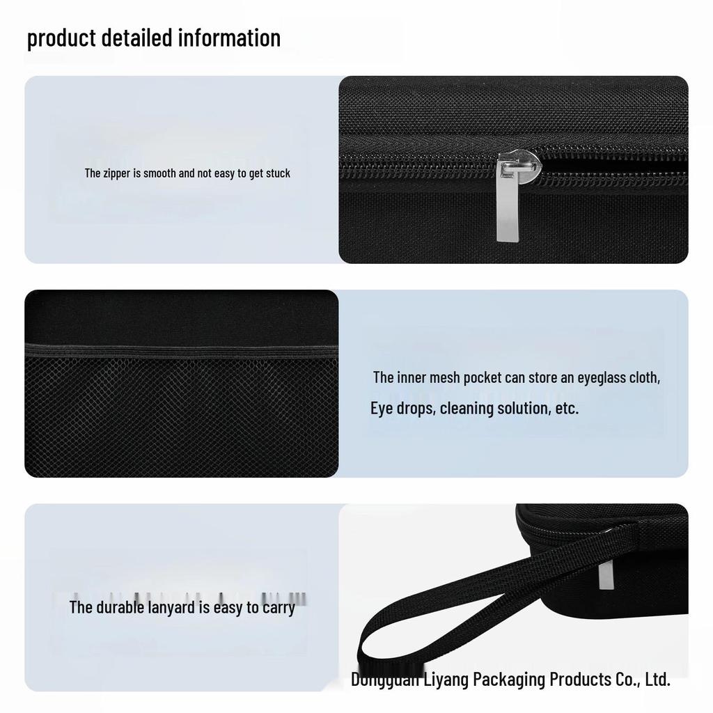 EVA Hard Shell Glasses Case - Large Capacity Portable Travel Organizer