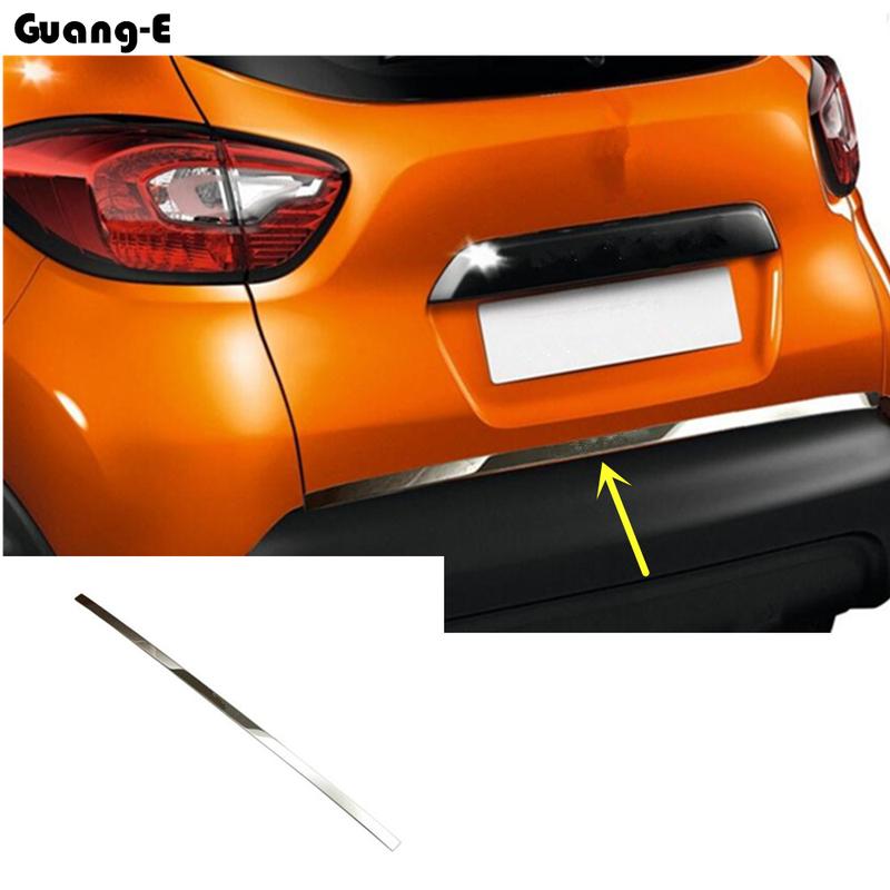 Styling Cover Stainless Steel Rear Door Bottom Tailgate Frame Plate Trim Lamp Trunk For Renault Captur 2015 2016 2017 2018
