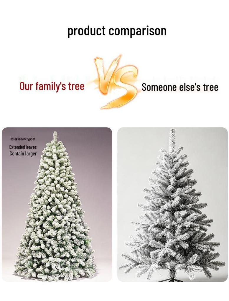 Frosted PVC White Fluff Christmas Tree for Hotel and Commercial Decorations
