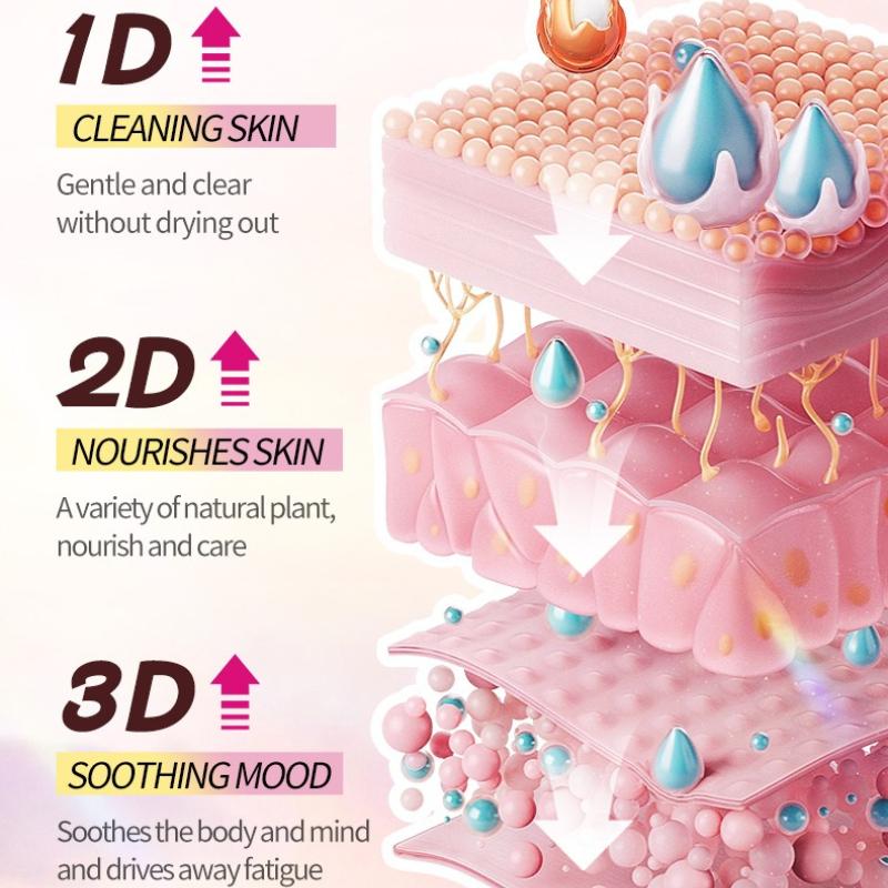 Bath Salt Ball 6-piece Set, Heart-shaped Bath Bomb Bath Salt Ball Boxed Skin Care Products