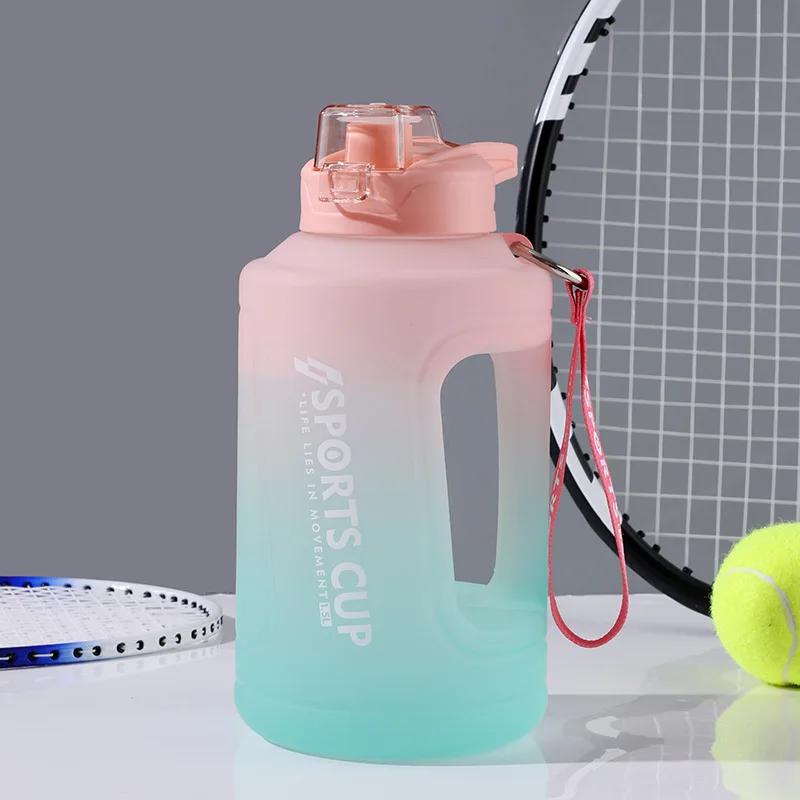 2.3L 3.8L Motivational Leakproof Water Bottle Sport Fitness Gym Outdoor Travel Kitchen Cups Jugs