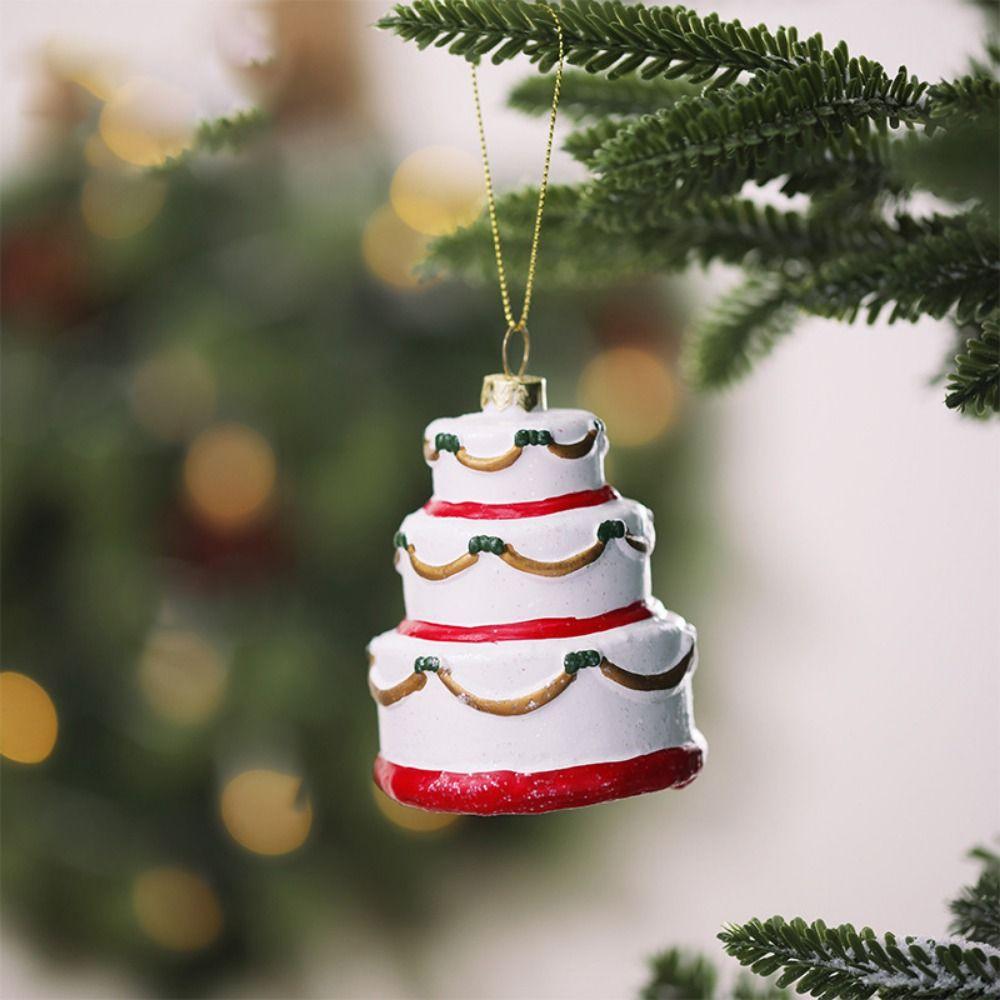 

Літак Будиночок Пончик Льодяник Висячі прикраси 3D Потяг Різдвяна ялинка Висячий декор Новий рік Style F